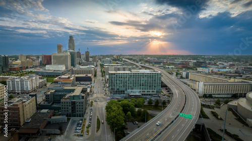 Omaha Downtown looking down Capitol Ave