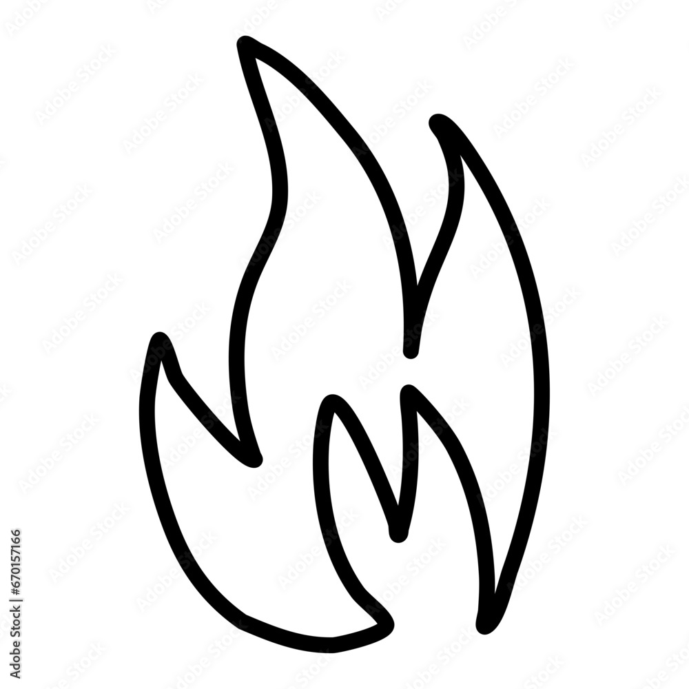 Obraz premium Fire Vector Icon Lines 