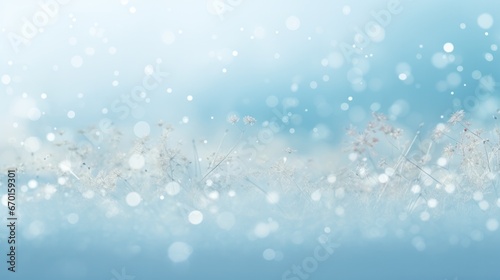 Dreamy Winter Scene: A Christmas Backdrop with Snowflakes and Soft Colors