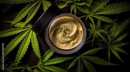Cannabis-Infused Face Cream in Elegant Jar