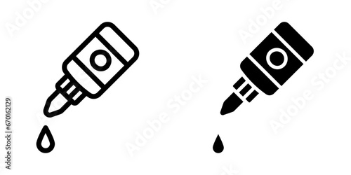 Liquid Glue Icon. symbol for mobile concept and web design. vector illustration
