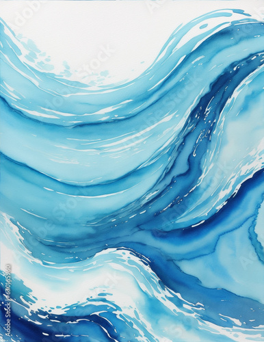 water wave background - Generative AI