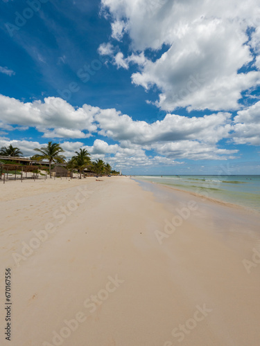 Beautiful Caribbean coast with clear waters and beautiful beaches.