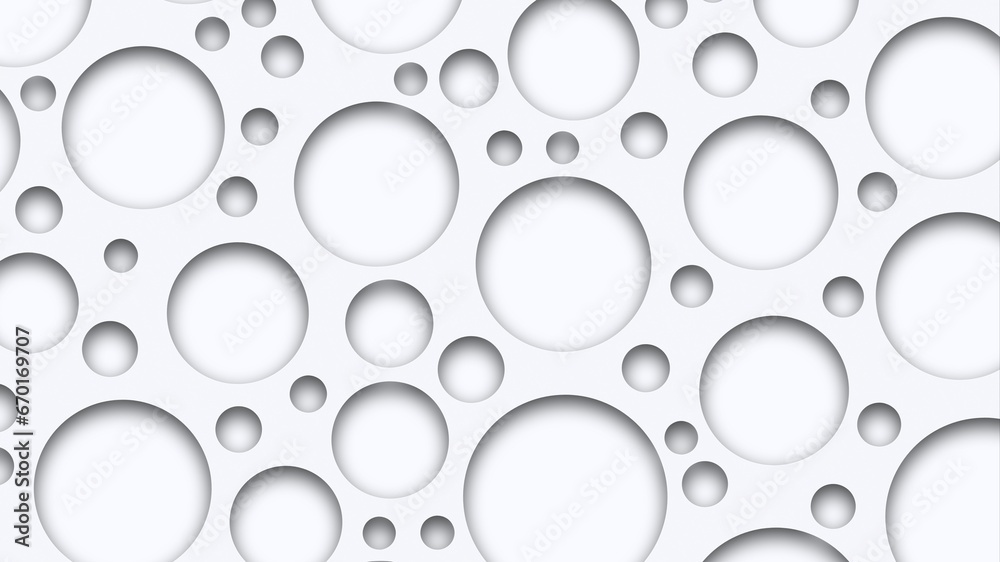 Illustration of a white background with circles