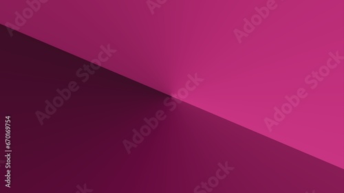 Illustration of pink background divided into two parts with effects