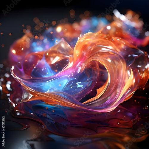 abstract fractal background with stars