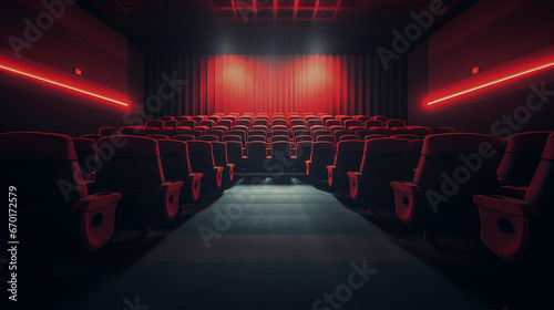 Cinema or theatre space with no people  photo