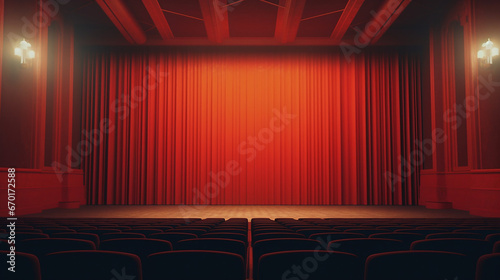Cinema or theatre space with no people 