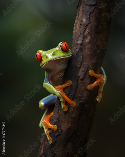 red eyed tree frog photo