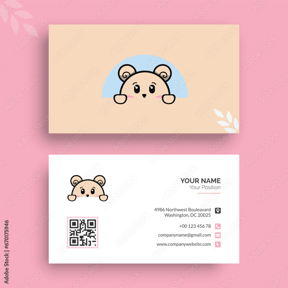 creative vector template of Business Card Design