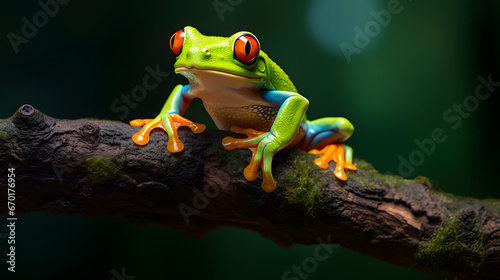 tree frog on a tree