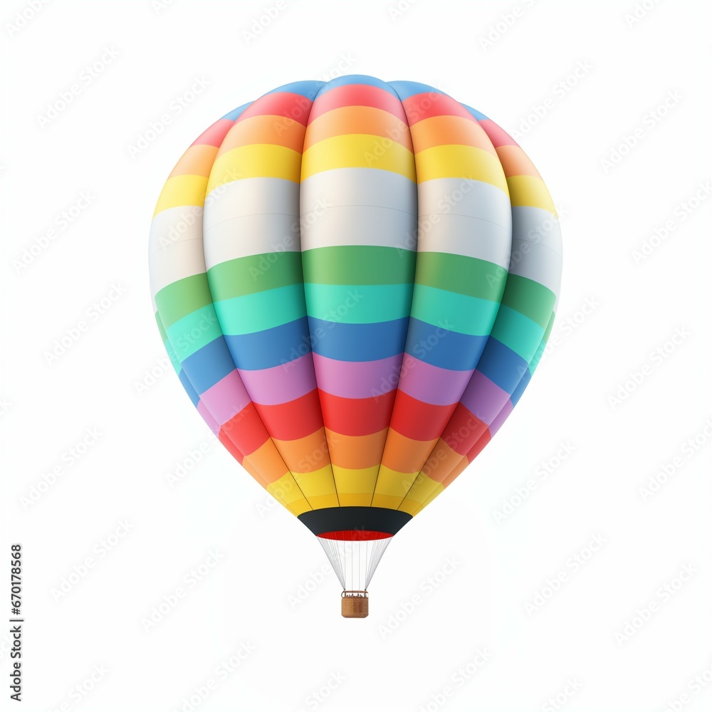 Obraz premium multicolor air baloon, on white background