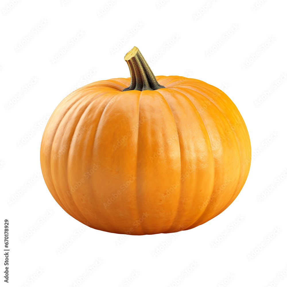 Obraz premium Whole pumpkin vegetable isolated on white background
