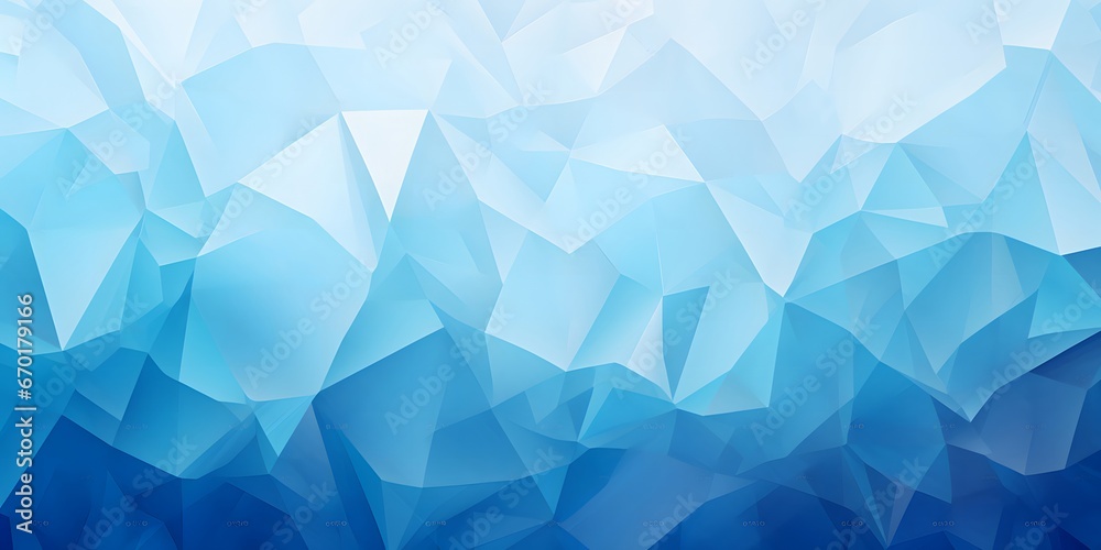 Geometric blue ice texture background.
