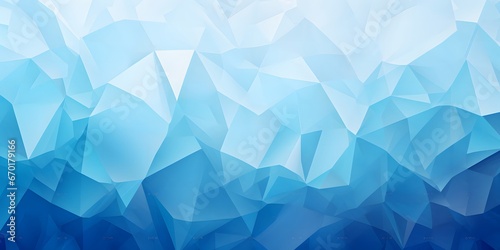 Geometric blue ice texture background. 