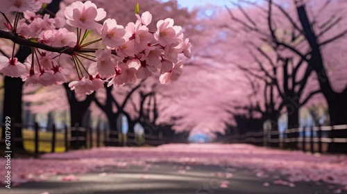 The Cherry Blossoms in Central Park. photo