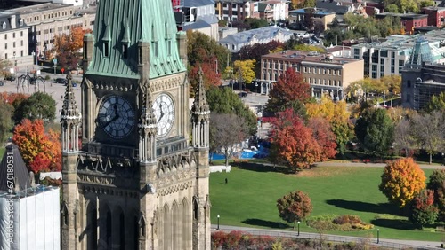 Aerial view of Beautiful Ottawa Ontario Canada in the Fall