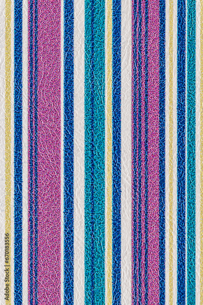 Closeup detail on stripes leather texture background