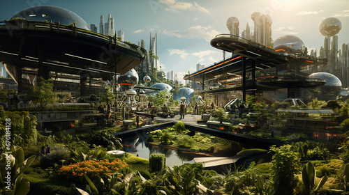 Tomorrow's Oasis: A Glimpse into the Future Cityscape © Milica