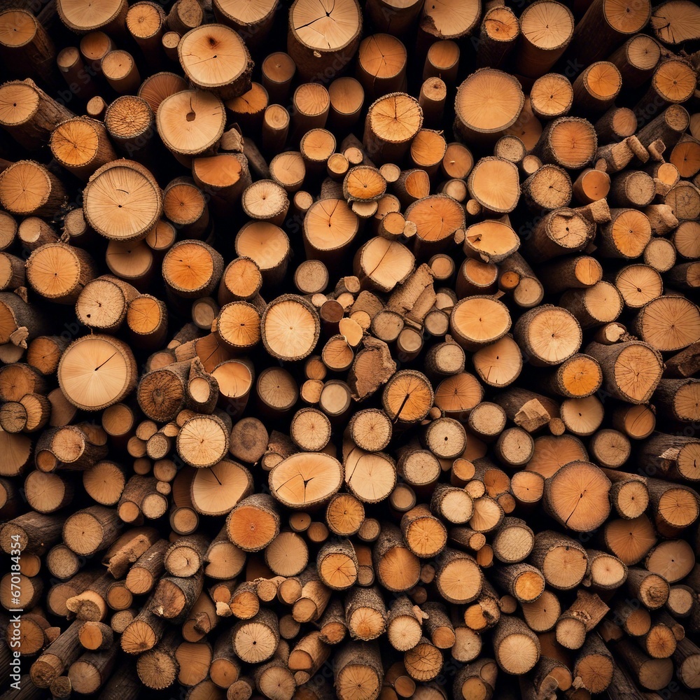 background illustration of a collection of firewood