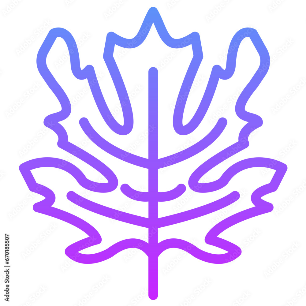 Obraz premium Oak Leaf Icon