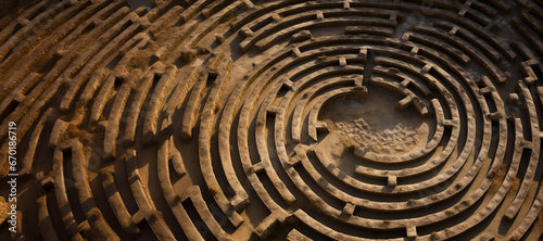 Circle of Enigma, Maze. Finding the Path