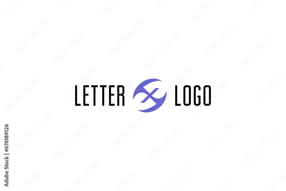 Letter X template abstract minimalist logo design solution Letter X template abstract minimalist logo design solution