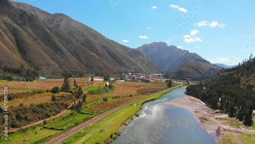 Wallpaper Mural Aerial shots of the city of Cusco in Peru, the main square, the mountain of the seven colors, its archaeological ruins and beautiful landscapes. Torontodigital.ca