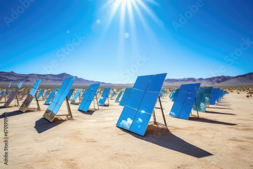 Solar panels in the desert © Jelmar
