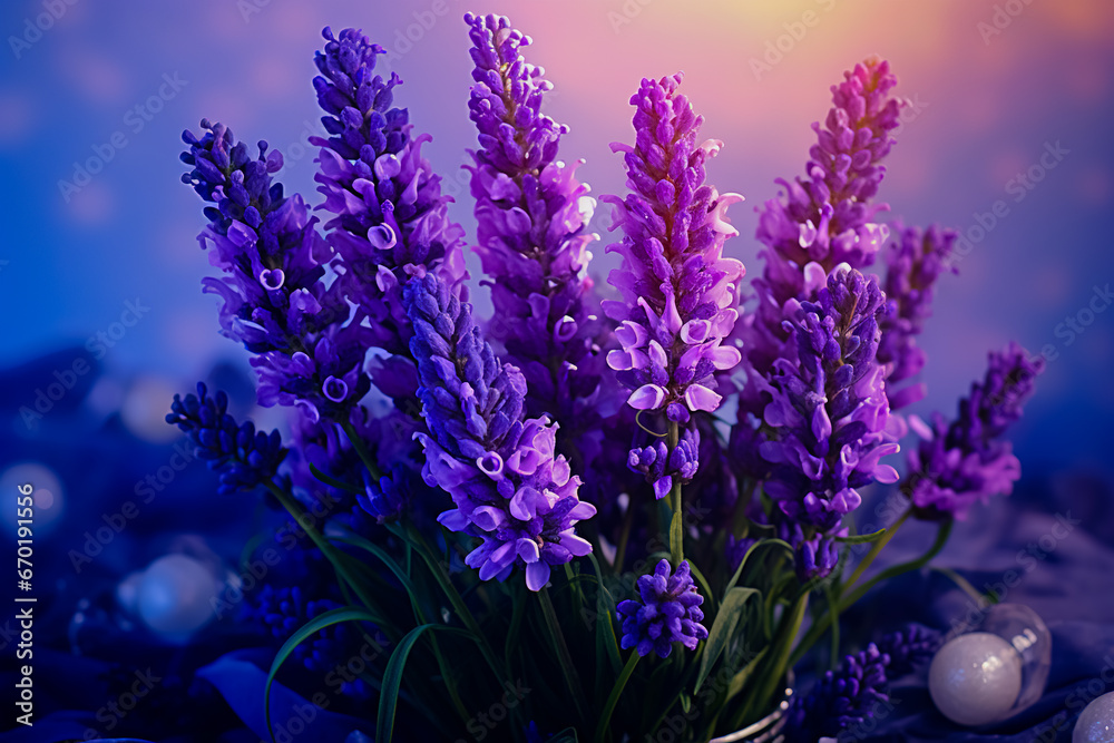 Fototapeta premium Bouquet of lavender flowers.