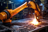 Robot in factory welding