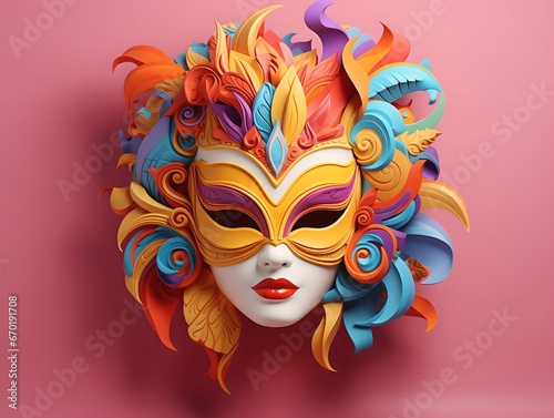 background wallpapers with carnival mask © de.fusum