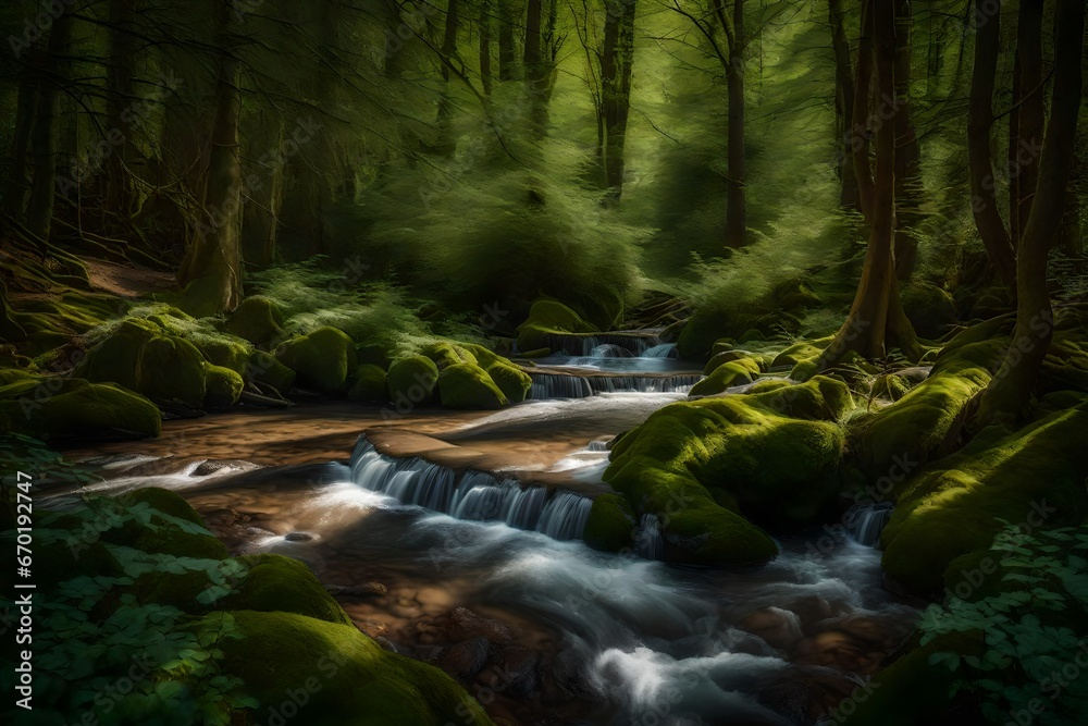 waterfall in the woods