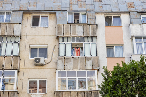 Photos Old apartment block from communist era in Eastern Europe