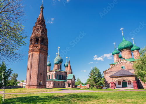 Bell tower of the Church of St. John Chrysostom in Korovniki, Yaroslavl. photo