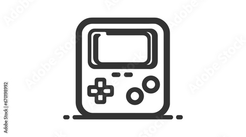 Portable game player. Old portable console games. Retro games gadget of the 90s