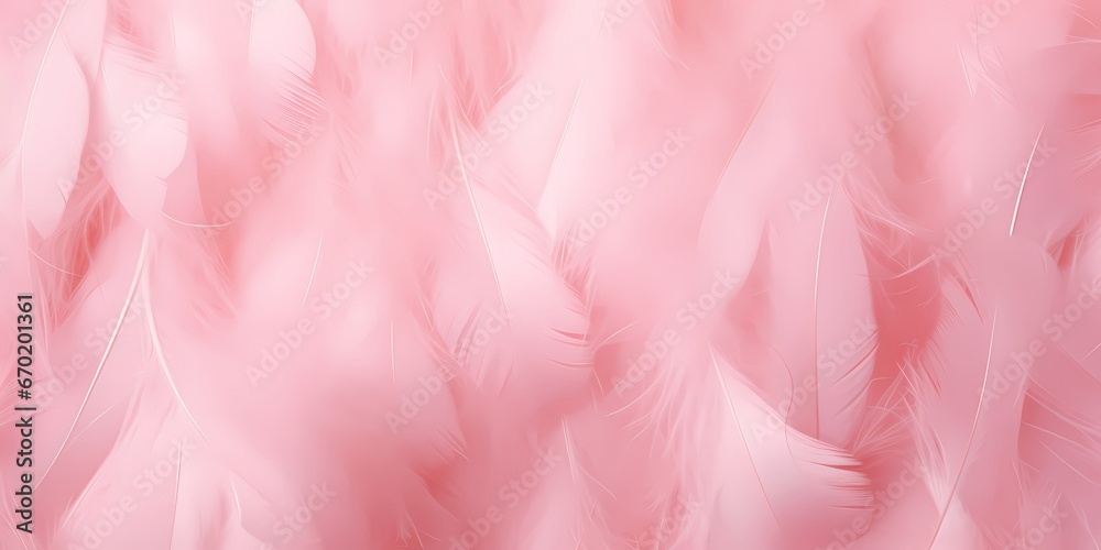 Soft pink feathers texture background. Swan Feather.
