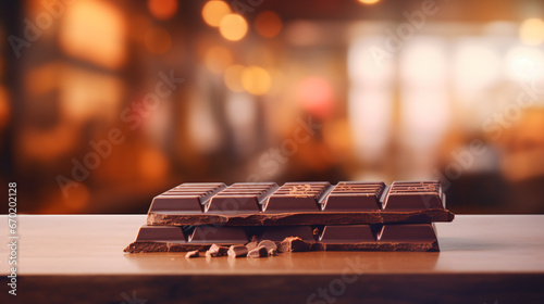 chosweet, candy, chocolate, cholate bar on a table, blurred background, food, sweet, bar, dessert, dark, cocoa, delicious, cacao, tasty, sugar, sweets, chocolate bar