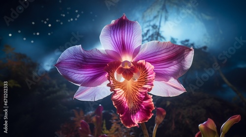 A breathtaking view of an Aurora Orchid in full ultra HD,