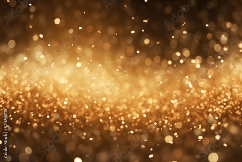A stunning gold glitter background set against a black backdrop. Perfect for adding a touch of glamour and sparkle to any project.