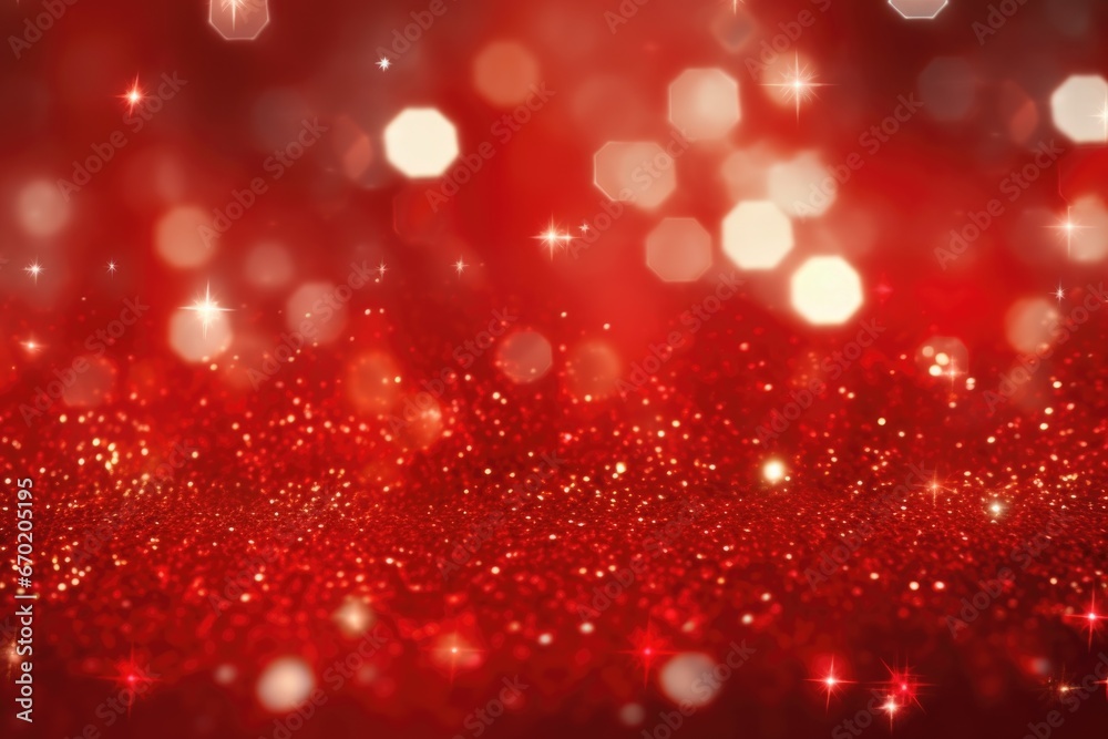 A vibrant red background with an abundance of sparkling lights. This image can be used to add a touch of glamour and excitement to various projects A vibrant red background with an abundance of sparkling lights. This image can be used to add a touch of glamour and excitement to various projects