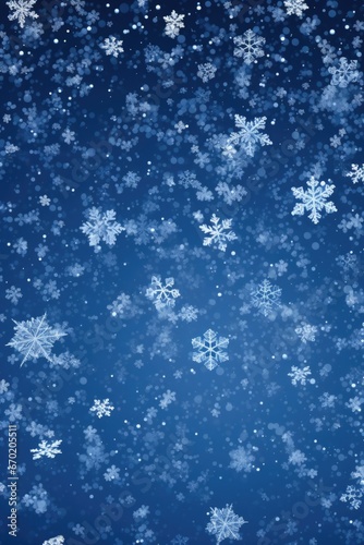 A blue background with snow flakes and stars. Suitable for winter-themed designs and holiday promotions photo