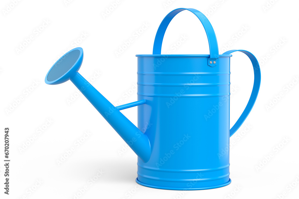 Fototapeta premium Watering can on white background. 3d render concept of gardening equipment tools