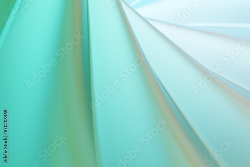 Blue and green shiny fabric texture background. 3d rendering. 