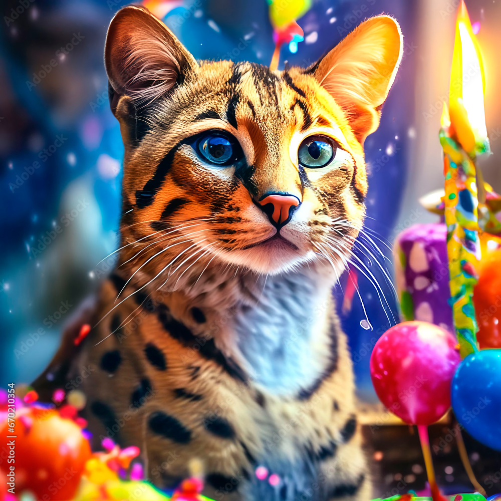 Bengal cat birthday