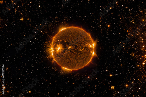 Sun in space - Generative AI