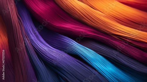 Spectrum of Colors Flowing in Wave-like Abstract Design