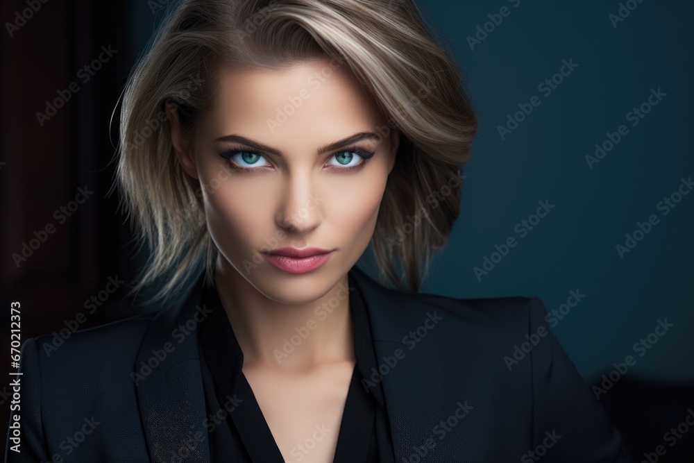 Close-up photo of a female psychologist. Concept of health, peace and balance Close-up photo of a female psychologist. Concept of health, peace and balance