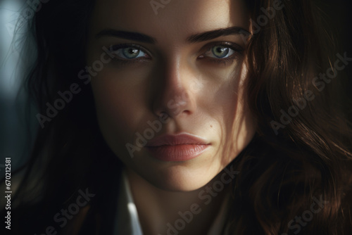 Close-up photo of a female psychologist. Concept of health  peace and balance