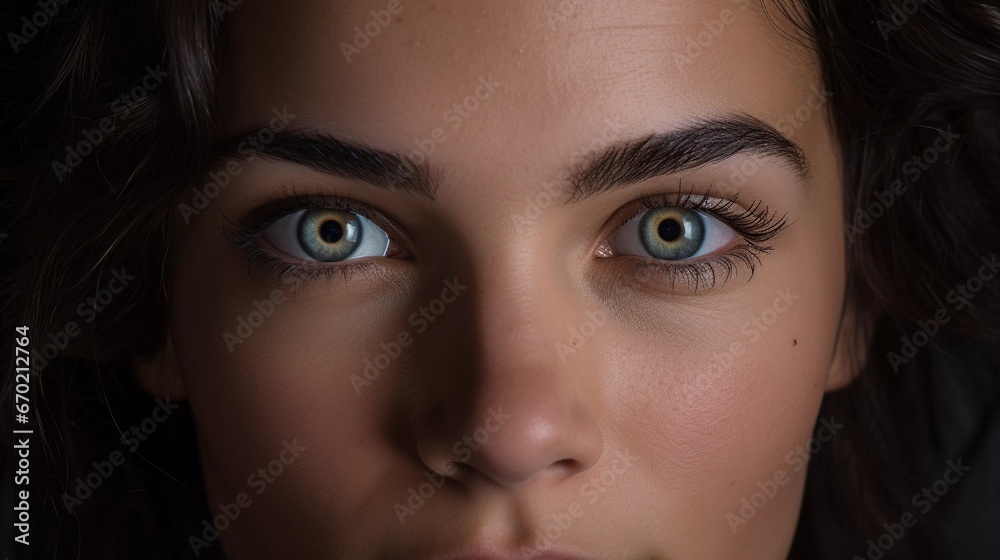 Captivating Gaze: Beautiful Woman in Her 20s